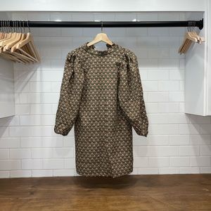 Retro green micro dress by Zara